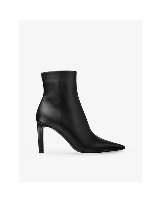 Jimmy Choo Black Frankie Ab 85 Leather Ankle Boots