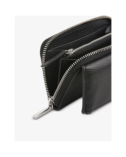 Whistles Black Bibi Leather Purse