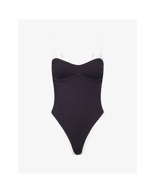 WE Are Tala Blue Contrast Underwired Swimsuit