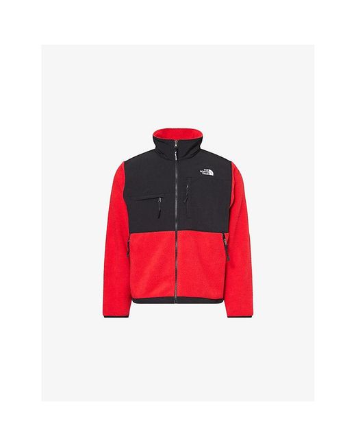 The North Face Red Retro Denali Colour-Block Fleece Jacket for men