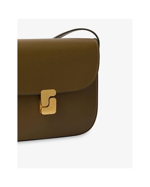 Soeur Green Bellissima Mini Leather Cross-Body Bag