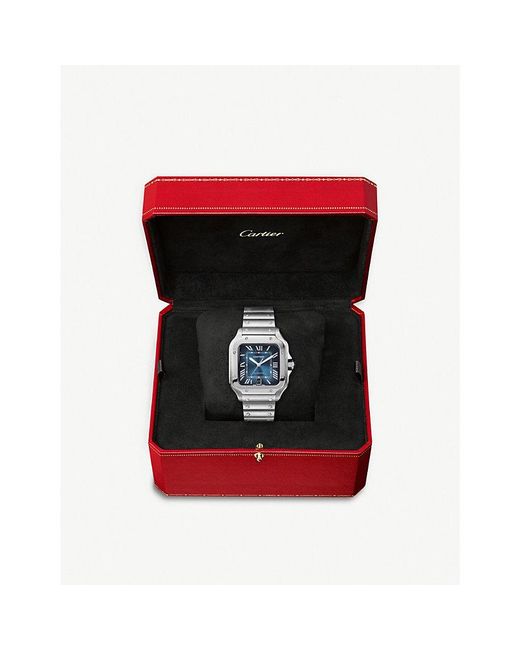 Cartier Blue Santos De Mechanical Watch for men