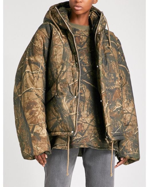 Yeezy Brown Season 5 Oversized Boiled-wool Puffer Jacket for men