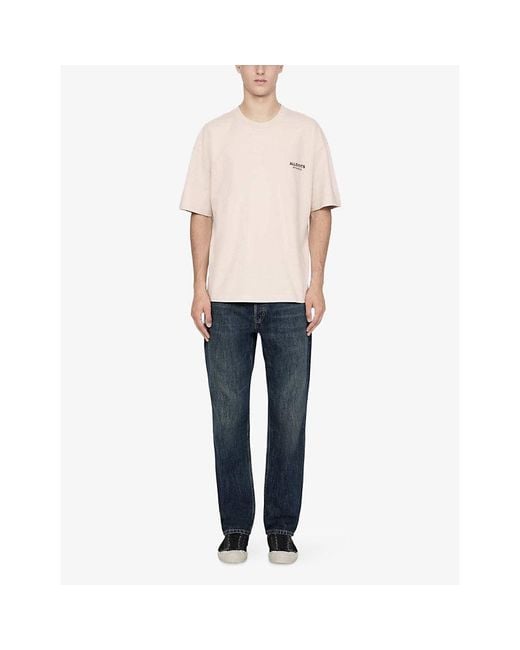 AllSaints Natural Shadow Graphic-Print Short-Sleeve Cotton T-Shirt for men