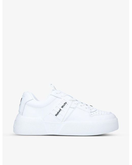 Naked Wolfe White Paradox Low-top Leather Trainers for men