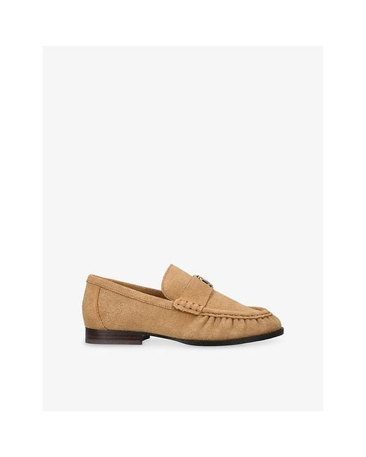 Steve Madden Natural Morgen Suede Loafers