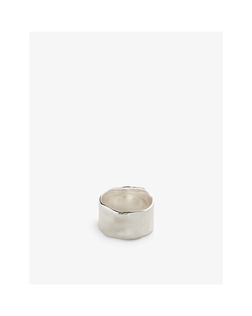 Monica Vinader White Mv Siren Muse Bold Ring