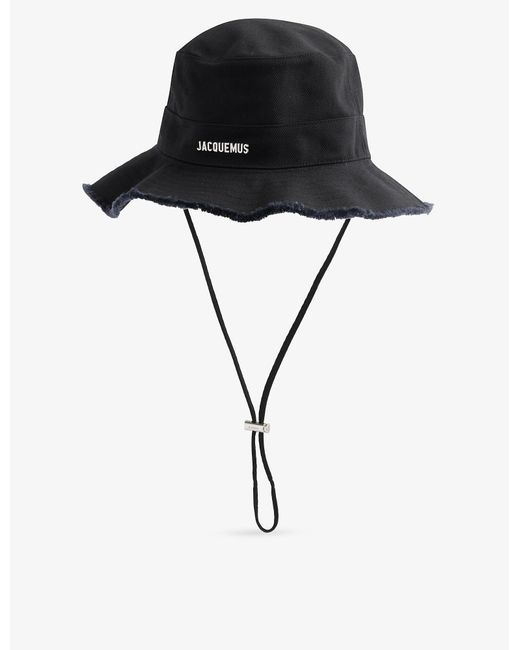 Jacquemus Le Bob Artichaut Cotton-twill Sun Hat in Black | Lyst