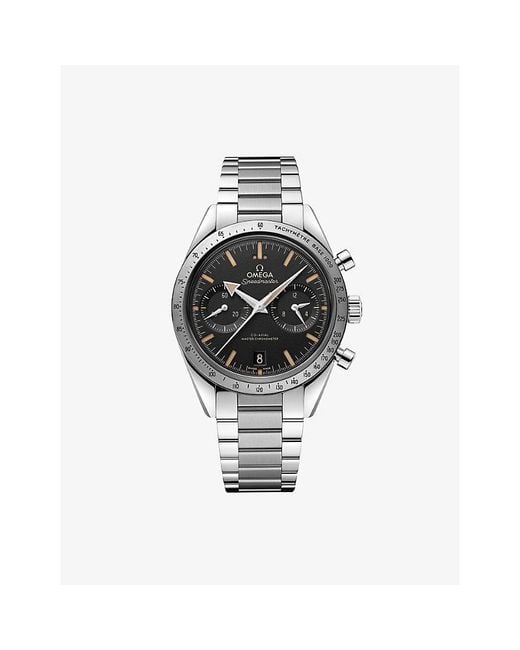 Omega Black Speedmaster '57 Stainless-Steel Manual Watch 40.5Mm for men