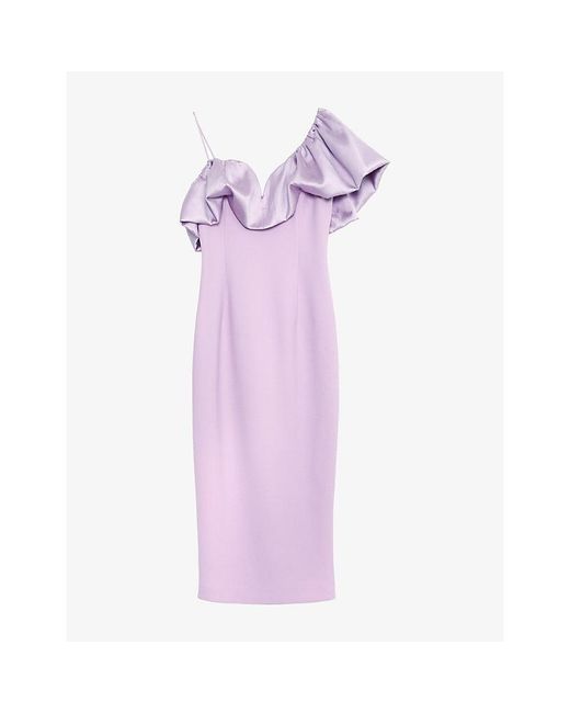Phase Eight Purple X Goodwood Racecourse Onessa Woven Maxi Dress