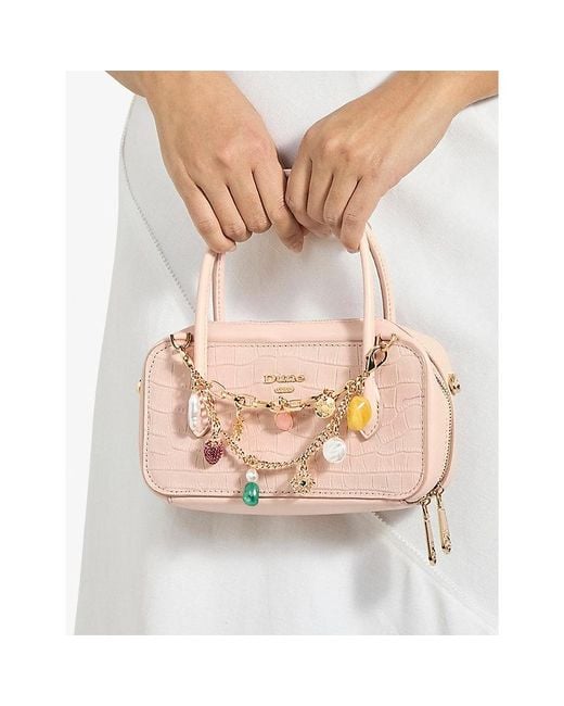 Dune Pink Song Top-Handle Leather Phone Bag