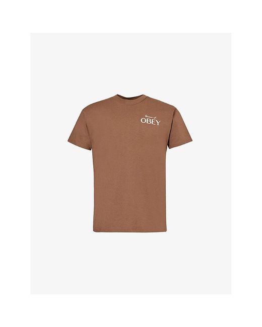 Obey Brown House Of Tee for men