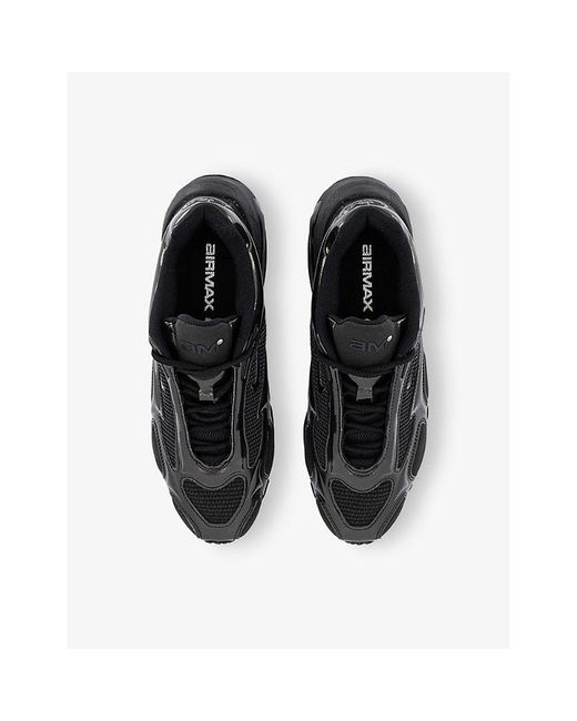 Nike Black Air Max Muse Leather And Woven Low-Top Trainers