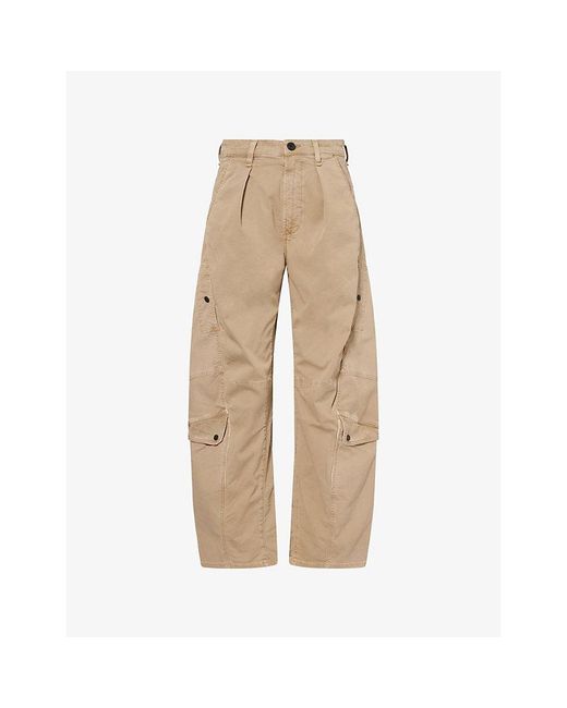 Citizens of Humanity Natural Flight Baggy-Leg Cotton Trousers