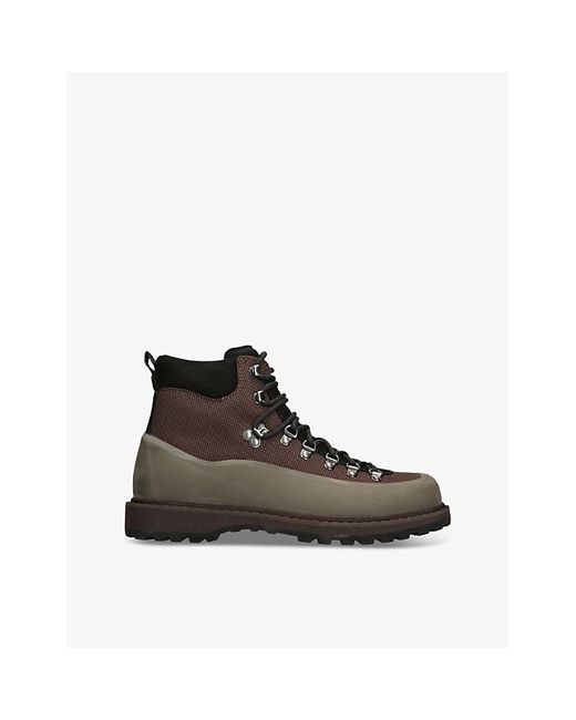 Diemme Brown Roccia Vet Mid-Top Suede Boots for men