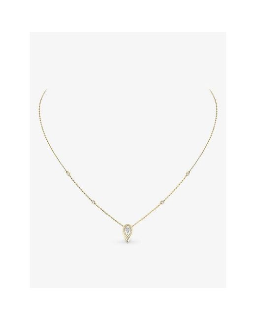 Messika Metallic Fiery And 0.10Ct Diamond Necklace