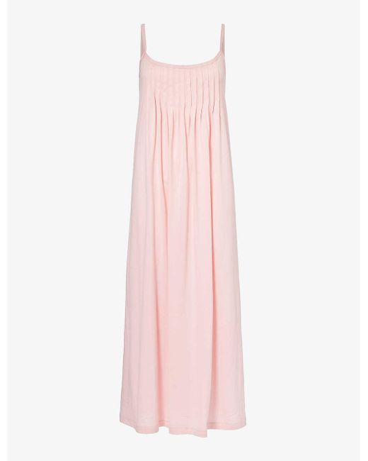 Hanro Pink Juliet Scoop-neck Cotton-jersey Night Dress