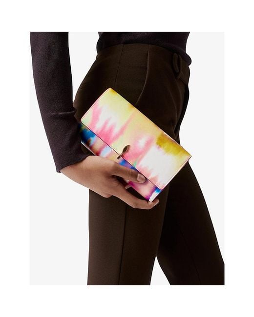 Christian Louboutin Pink Bettina Leather Wallet-On-Chain