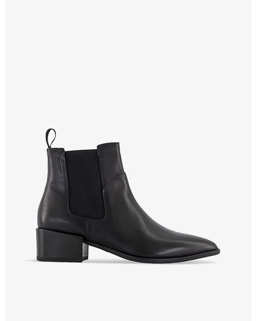 Vagabond Shoemakers Marja Point toe Leather Chelsea Boots in Black