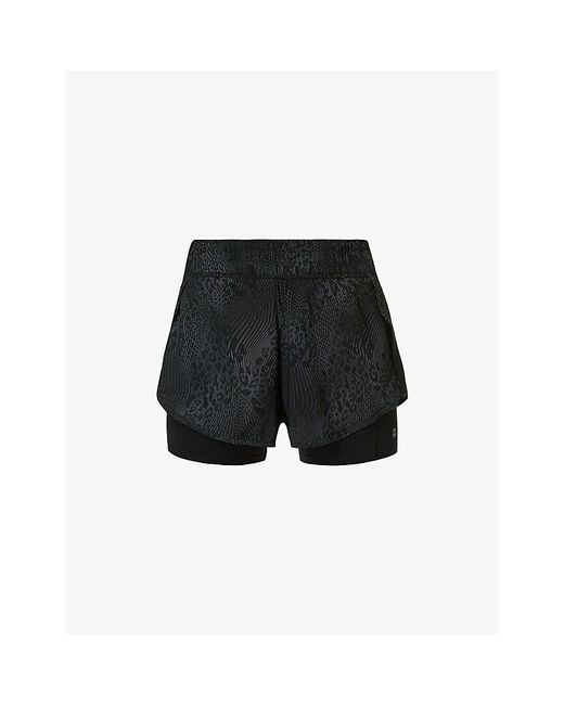 Sweaty Betty Black Get Set 2-In-1 Multi-Train Stretch-Woven Shorts