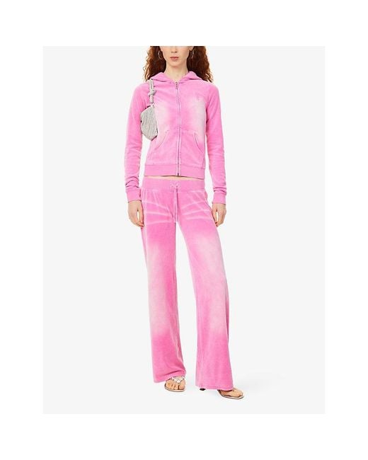 Juicy Couture Pink Vintage Robyn Cotton-Blend Hoodie