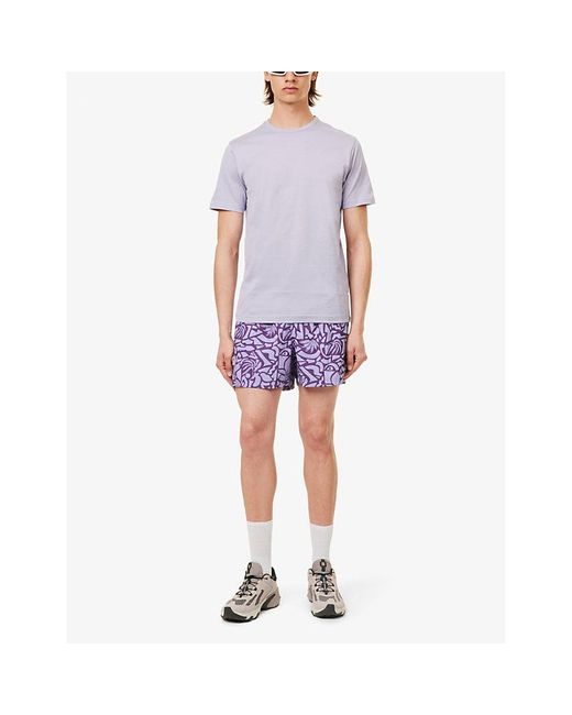 Björn Borg Purple Abstract-print Recycled-polyester Swim Shorts Xx for men