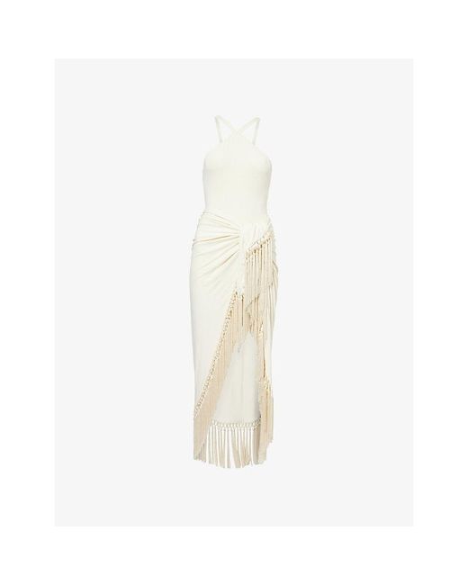‎Taller Marmo White Hera Artisanal Swimsuit