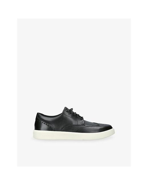 Cole Haan Black Grand Crosscourt Daily Wingtip Leather Trainers for men