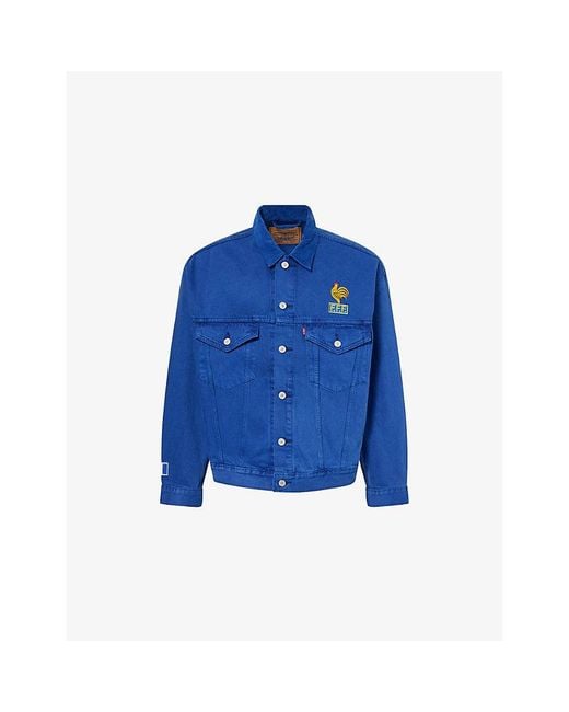 Levi's Blue Levi's X World Cup France F.F.F Denim Trucker Jacket for men