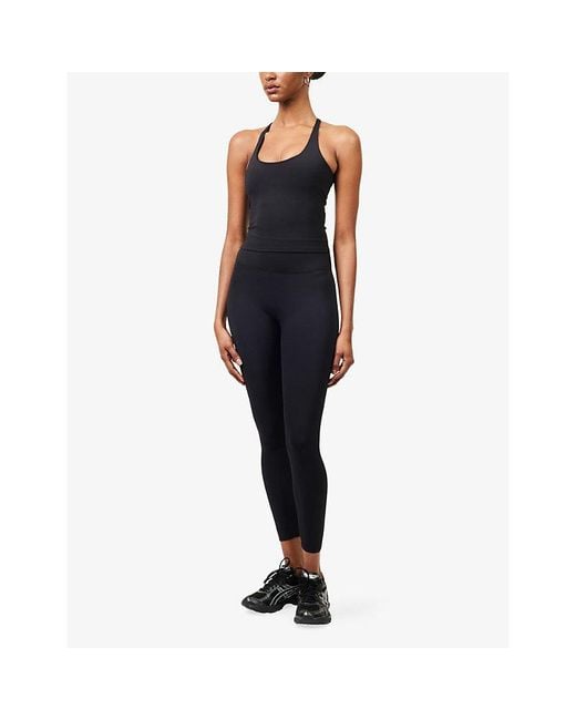 ADANOLA Black Ultimate Narrow Racer Back Tank Top