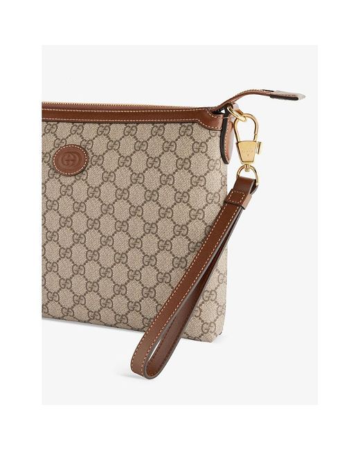 Gucci Ophidia gg Canvas Crossbody Messenger Bag in Brown for Men Lyst