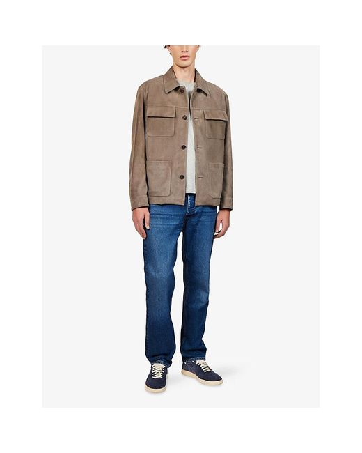 FRAME Natural Chore Suede Jacket for men