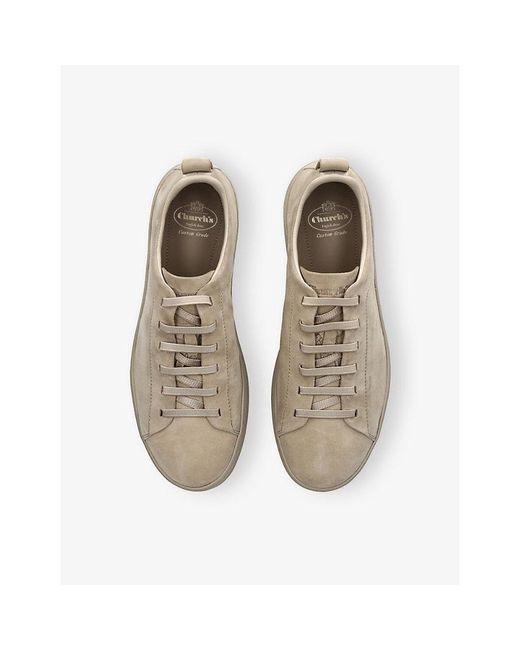 Church's Natural Ludlow Suede Trainers for men