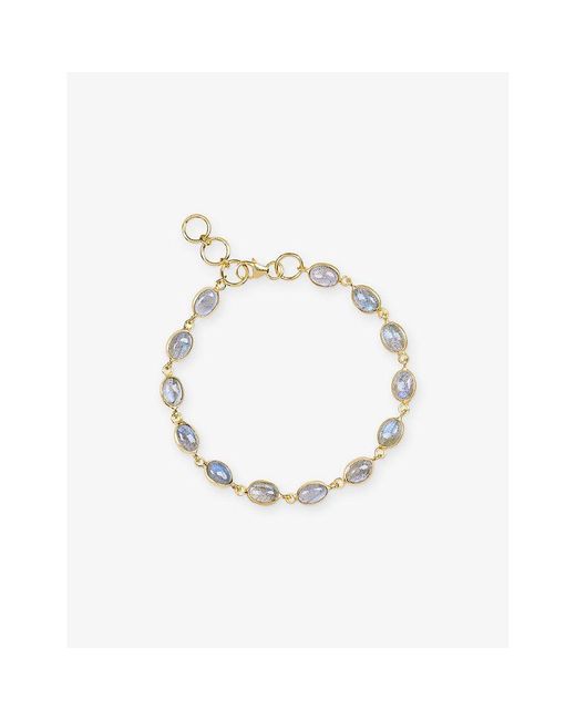 La Maison Du Couturier Metallic Amadeus Luna 18Ct Vermeil And Labradorite Bracelet