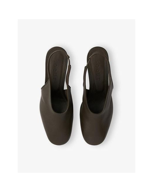Soeur Gray Joan Leather Courts