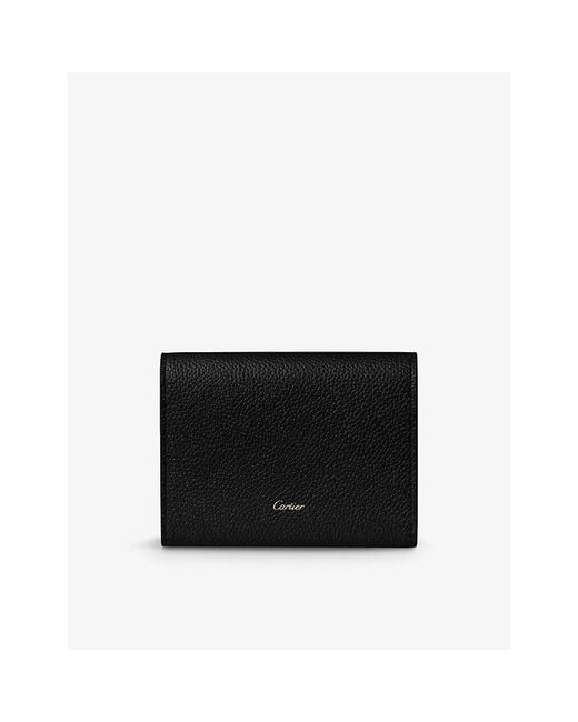 Cartier Black Panthère De Leather Wallet