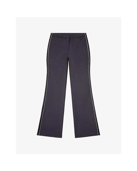 DIESEL Blue P-forty Flare-leg Low-rise Stretch-woven Trousers