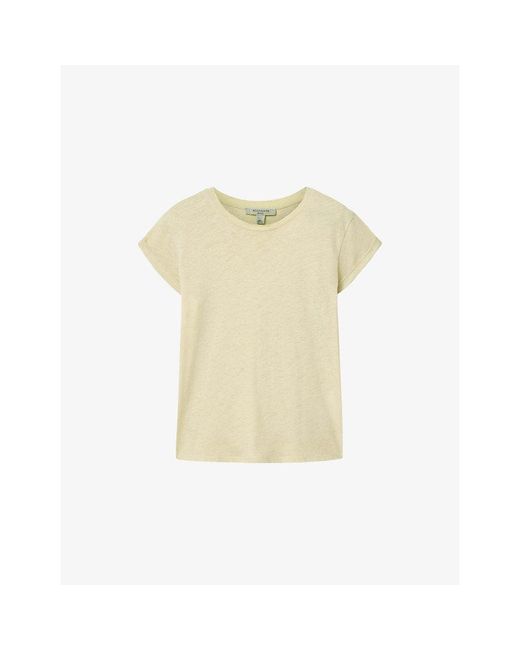 AllSaints Natural Anna Relaxed-Fit Short-Sleeve Cotton T-Shirt