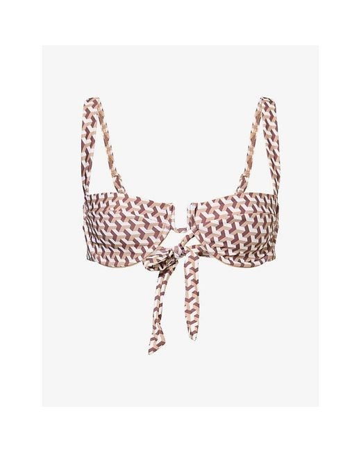 Cheap Monday Pink Cala Roja Underwired Bikini Top