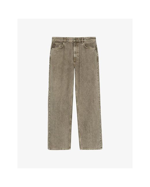 The Kooples Gray Straight-Leg Regular-Fit Denim Jeans for men