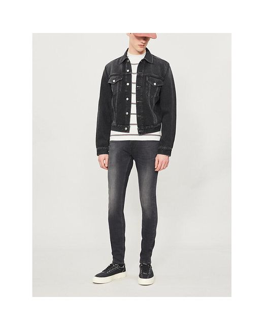 7 For All Mankind Ronnie Tapered Luxe Performance Plus Skinny Jeans in  Black for Men | Lyst