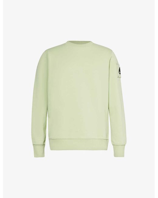 Moose Knuckles Green Hartsfield Brand-logo Cotton-jersey Sweatshirt for men