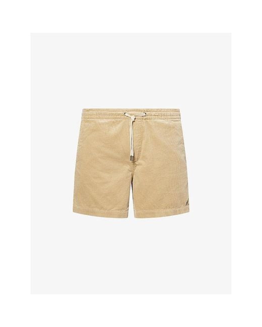 Polo Ralph Lauren Natural Corduroy Drawstring Cotton Shorts for men