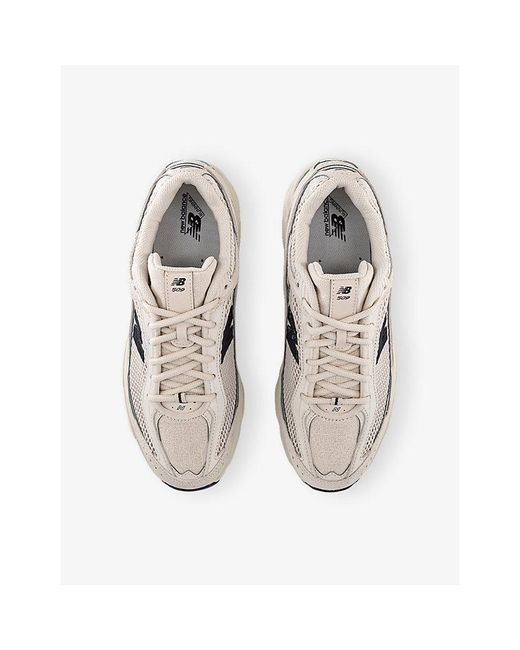 New Balance White 509 Leather And Mesh Trainers for men