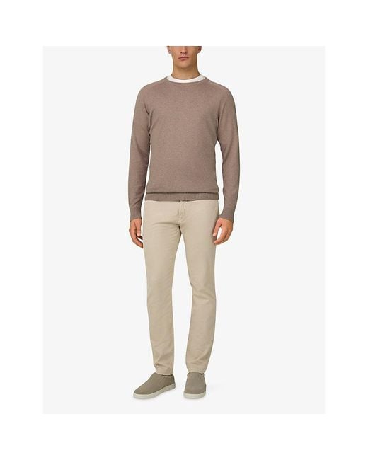 Boggi Natural Straight Regular-Fit Stretch-Denim Jeans for men