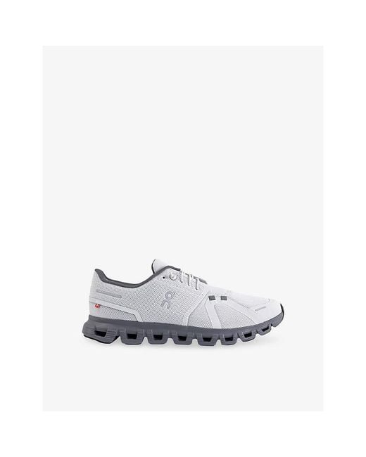 On Shoes White Cloud 6 Mesh Low-Top Trainers for men