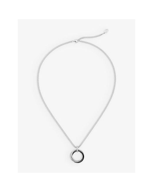Cartier White Trinity 18Ct- Ceramic And 0.35Ct Brilliant-Cut Diamond Pendant Necklace