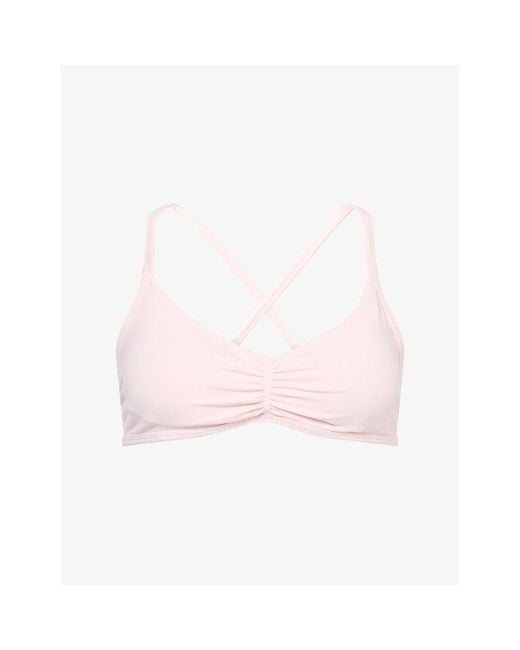 WE Are Tala Pink Sculpt Seamless Ruched Cross Back Sports Bra