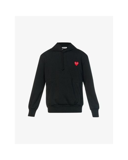 COMME DES GARÇONS PLAY Black Comme des Garçons PLAY Heart Embroidered Hoodie for men