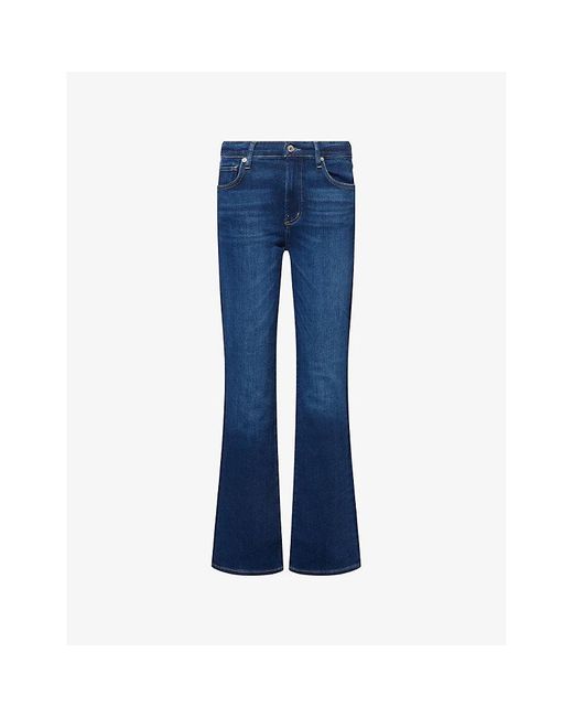 Citizens of Humanity Blue Lilah High-Rise Stretch-Denim Blend Jeans